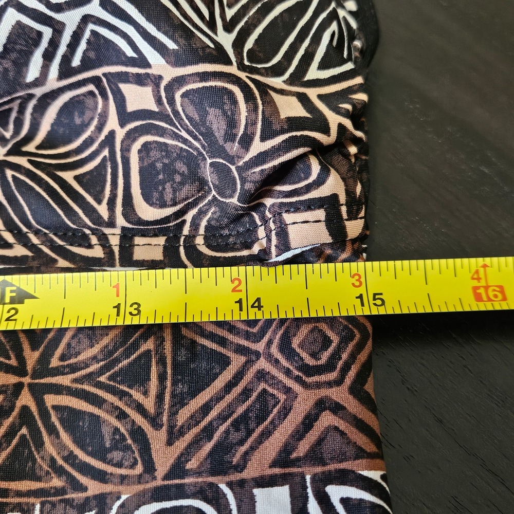 2Bamboo Vintage Y2K Geometric Abstract Print Tank Camisole Earthy Boho Grunge XL - Picture 8 of 11